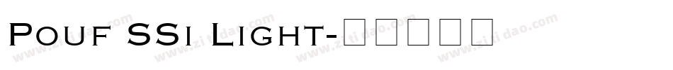 Pouf SSi Light字体转换